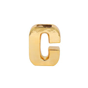 6" Ceramic Letters and Symbols Flower Vase Table Centerpiece - Gold WOD_METLTR05_6_C