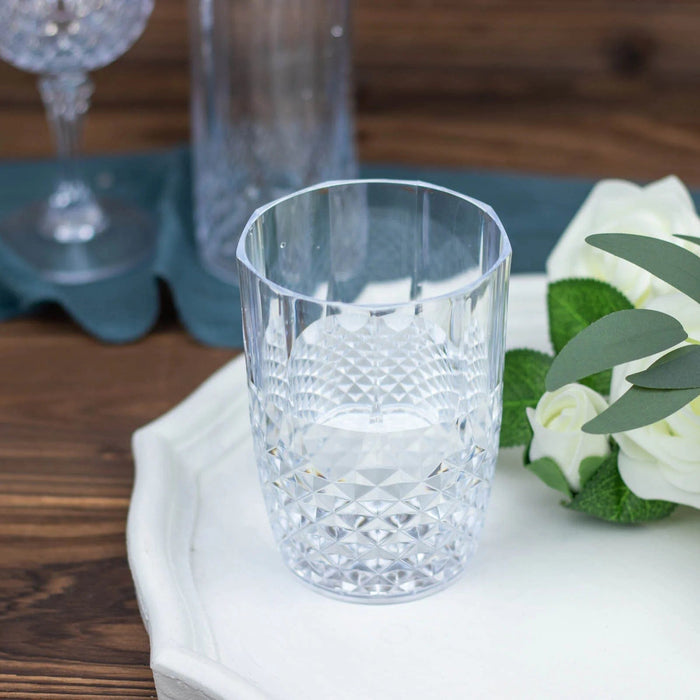 Disposable clear plastic best sale drinking glasses