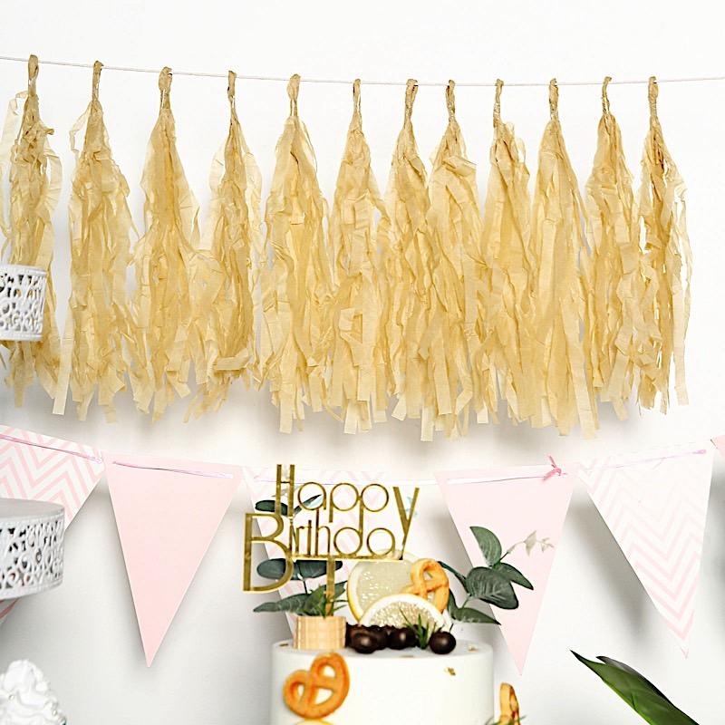 6 feet Tassel Tissue Paper Garland