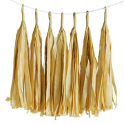 6 feet Tassel Tissue Paper Garland - Champagne PAP_GRLD_CHMP
