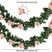 6 ft 3D Chain Silk Rose Garland - Fuchsia ARTI_036_FUSH