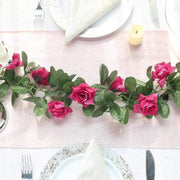 6 ft 3D Chain Silk Rose Garland