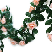 6 ft 3D Chain Silk Rose Garland