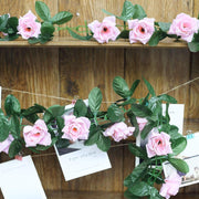 6 ft 3D Chain Silk Rose Garland - Pink ARTI_036_PINK
