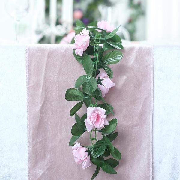 6 ft 3D Chain Silk Rose Garland