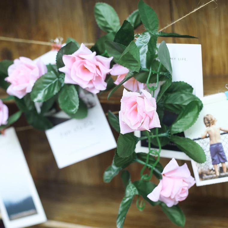 6 ft 3D Chain Silk Rose Garland