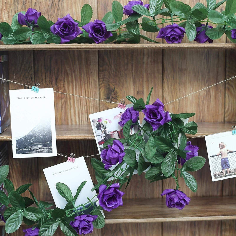 6 ft 3D Chain Silk Rose Garland