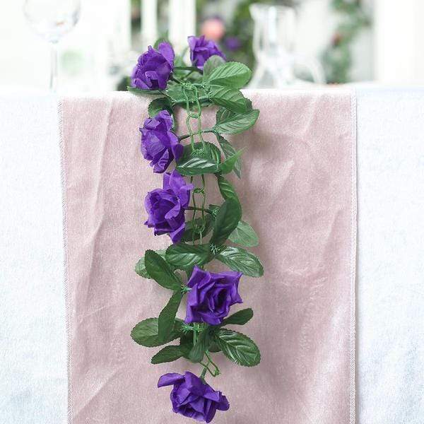 6 ft 3D Chain Silk Rose Garland