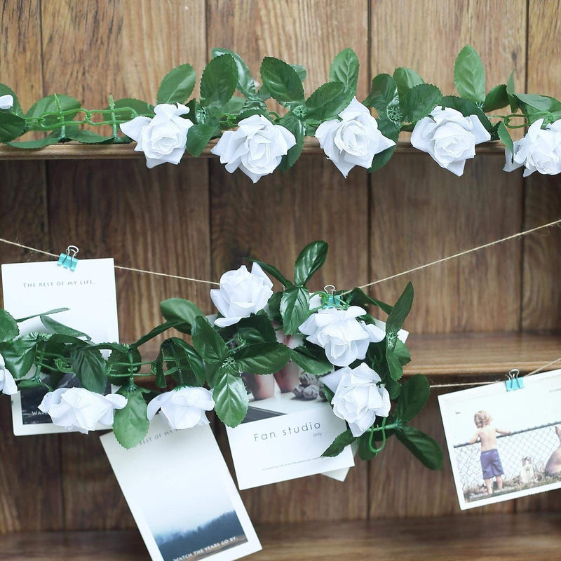 6 ft 3D Chain Silk Rose Garland