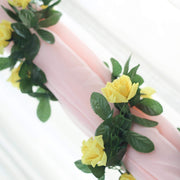 6 ft 3D Chain Silk Rose Garland