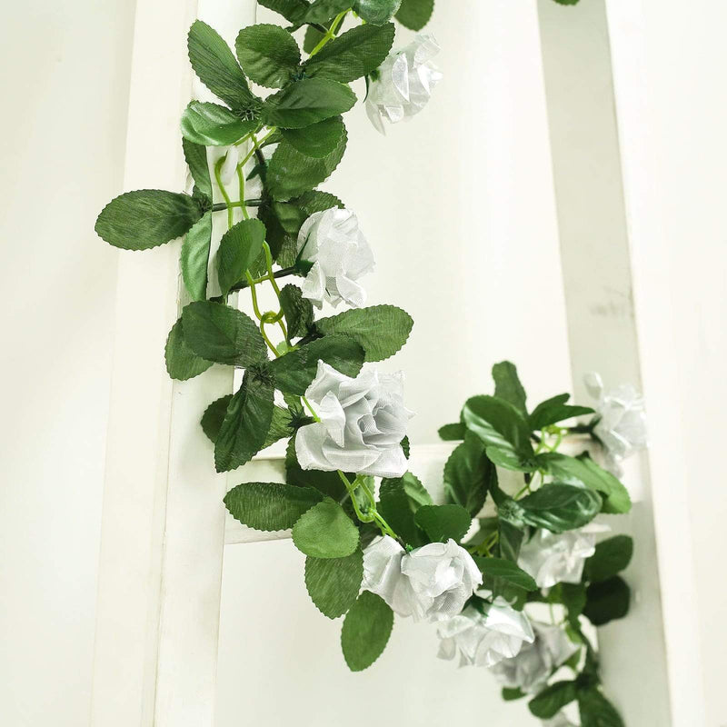6 ft 3D Chain Silk Rose Garland