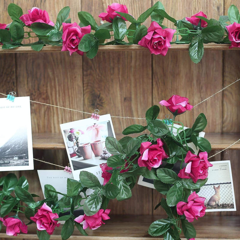 6 ft 3D Chain Silk Rose Garland