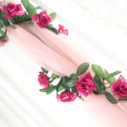6 ft 3D Chain Silk Rose Garland