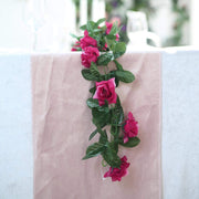 6 ft 3D Chain Silk Rose Garland