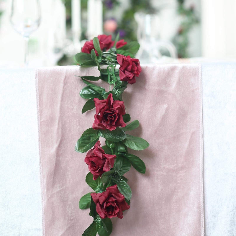 6 ft 3D Chain Silk Rose Garland