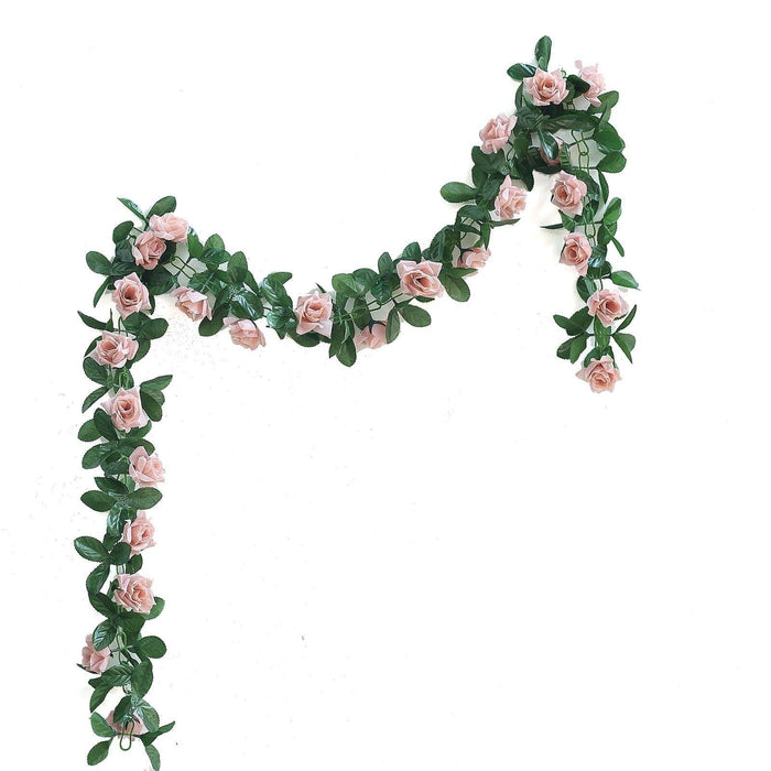 6 ft 3D Chain Silk Rose Garland ARTI_036_080