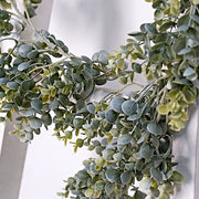 6 ft Artificial Eucalyptus Leaves Faux Foliage Garland - Frosted Green ARTI_GLND_GRN011_B