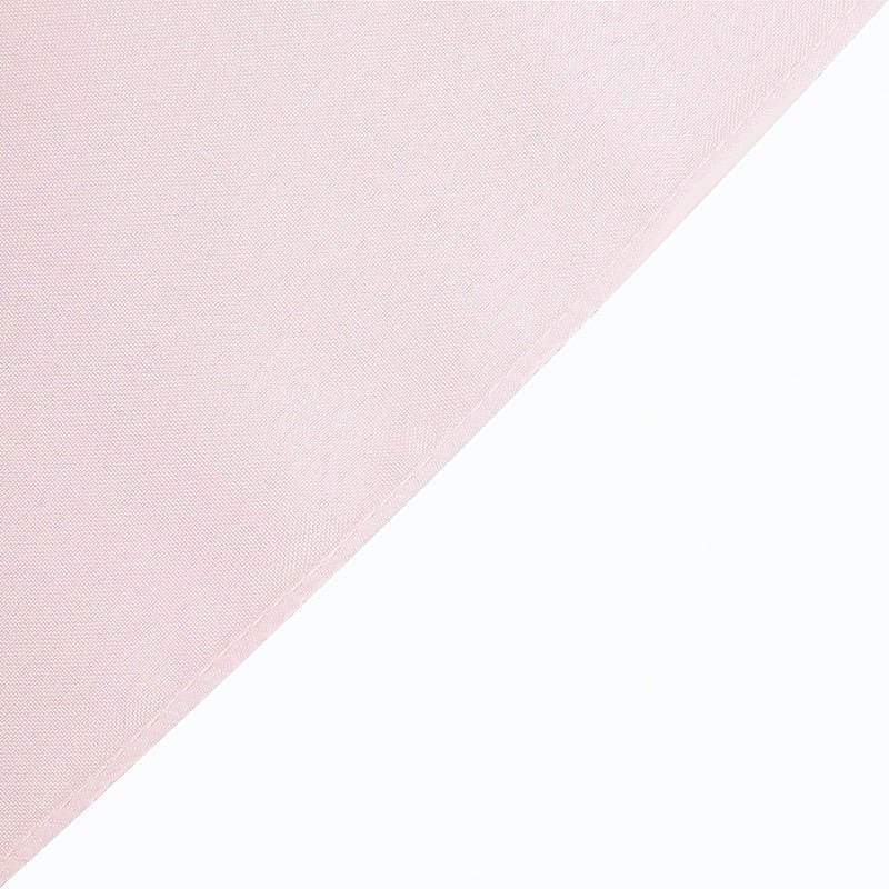 6 ft Fitted Polyester Tablecloth 72" x 30" x 30" - Blush TAB_FIT6_046
