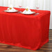 6 ft Fitted Polyester Tablecloth 72" x 30" x 30" - Red TAB_FIT6_RED