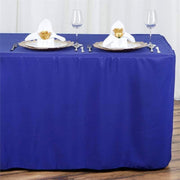 6 ft Fitted Polyester Tablecloth 72" x 30" x 30" - Royal Blue TAB_FIT6_ROY