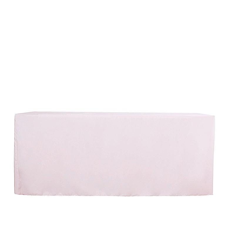 6 ft Fitted Polyester Tablecloth 72" x 30" x 30"