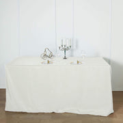 6 ft Fitted Polyester Tablecloth 72" x 30" x 30"