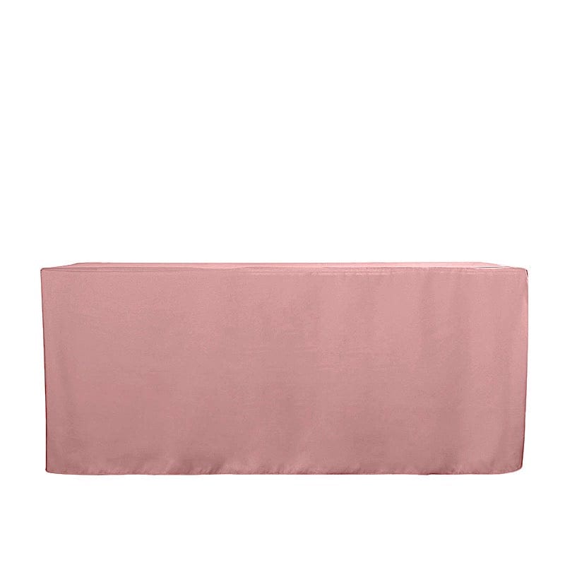 6 ft Fitted Polyester Tablecloth 72" x 30" x 30"