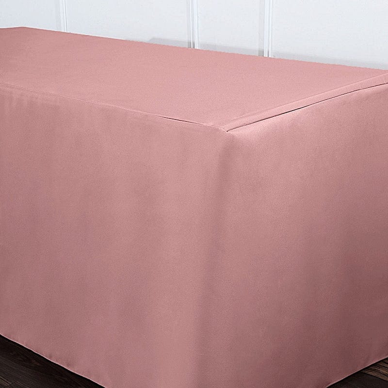 6 ft Fitted Polyester Tablecloth 72" x 30" x 30"