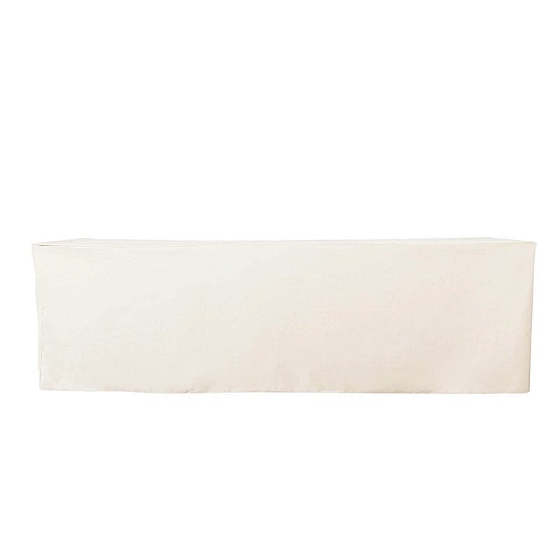 6 ft Fitted Polyester Tablecloth 72" x 30" x 30"