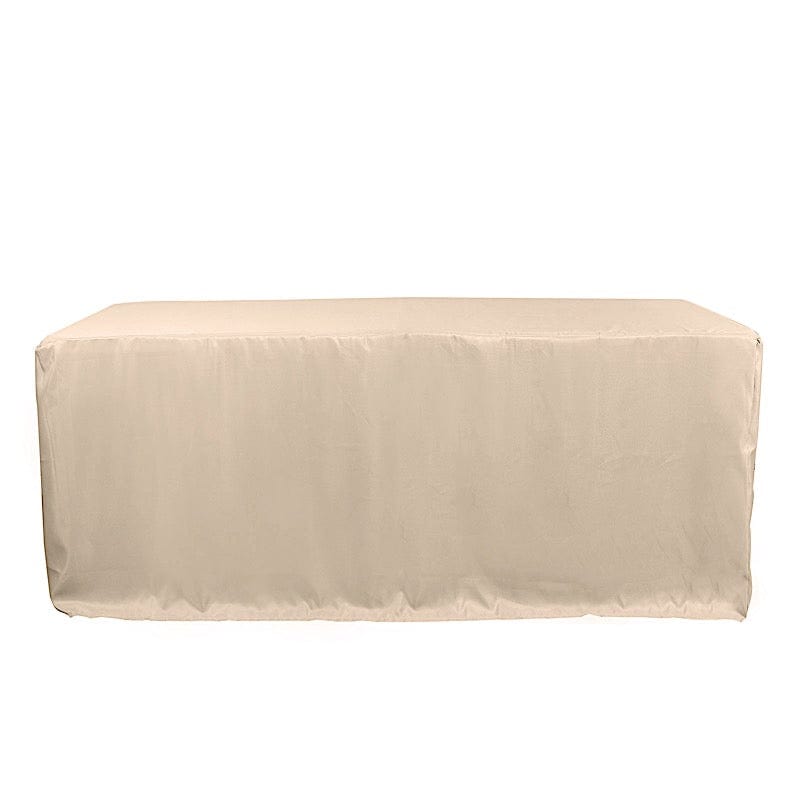6 ft Fitted Polyester Tablecloth 72" x 30" x 30"