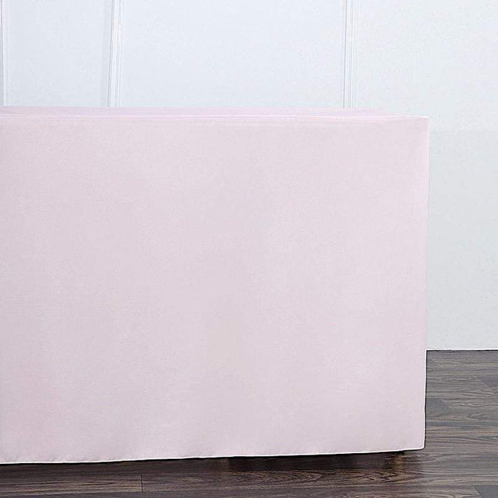 6 ft Fitted Polyester Tablecloth 72" x 30" x 30" TAB_FIT6_046