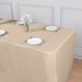 6 ft Fitted Polyester Tablecloth 72" x 30" x 30" TAB_FIT6_NUDE