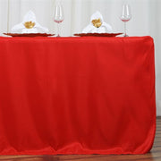 6 ft Fitted Polyester Tablecloth 72" x 30" x 30" - Red TAB_FIT6_RED