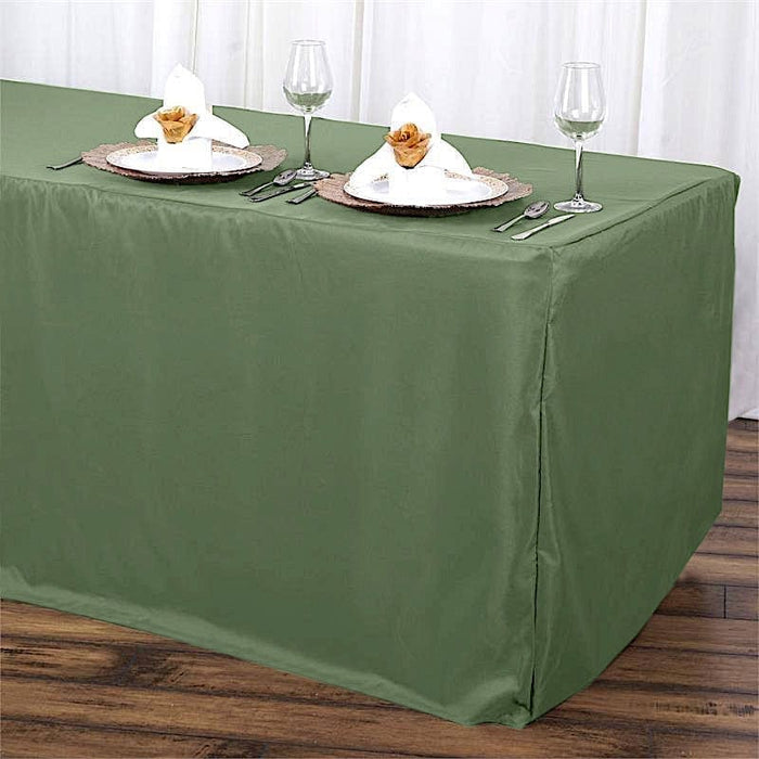 6 ft Fitted Polyester Tablecloth 72" x 30" x 30" TAB_FIT6_WILL