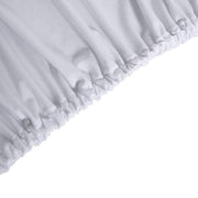 6 ft Fitted Spandex Rectangular Table Top Cover - White TAB_REC_SPX6FT_T_WHT