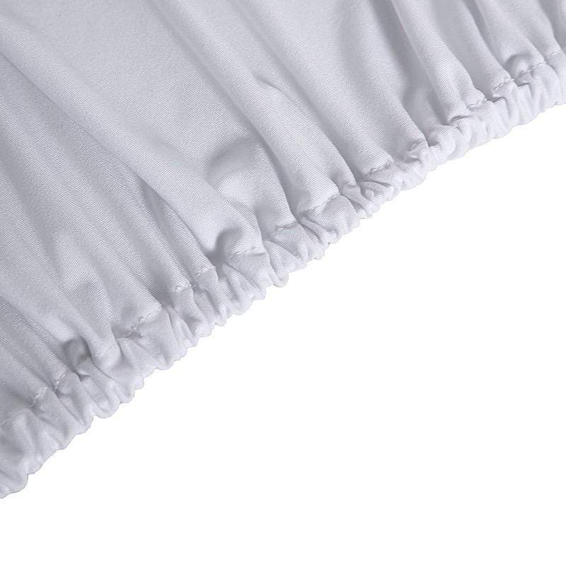 6 ft Fitted Spandex Rectangular Table Top Cover - White TAB_REC_SPX6FT_T_WHT