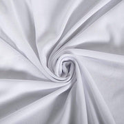 6 ft Fitted Spandex Rectangular Table Top Cover - White TAB_REC_SPX6FT_T_WHT
