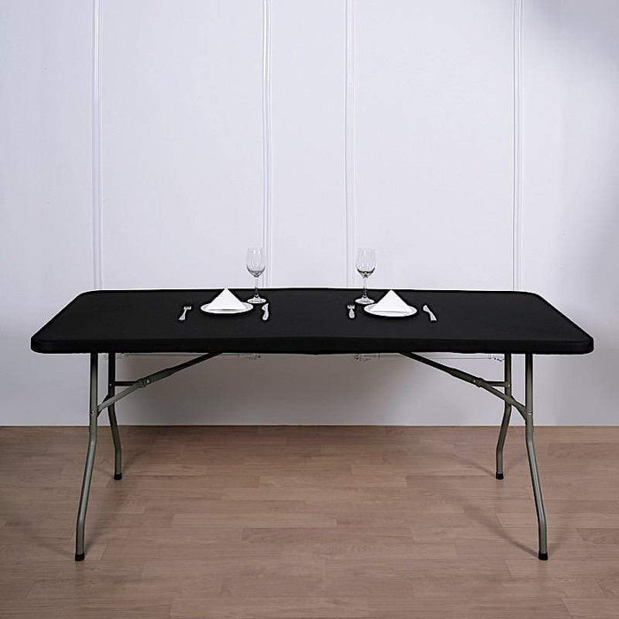 6 ft Fitted Spandex Rectangular Table Top Cover