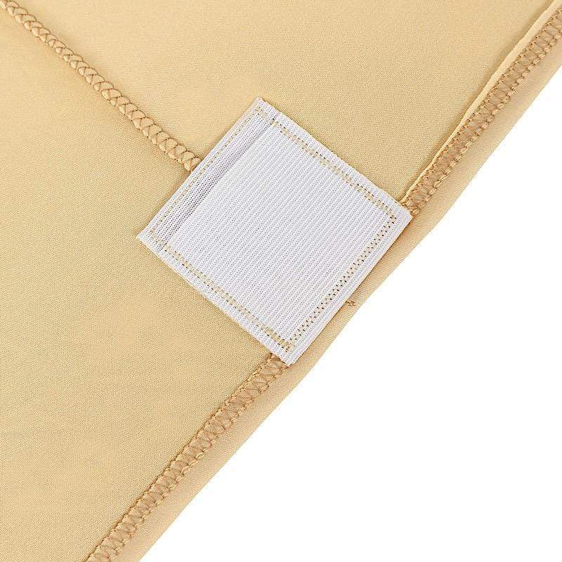 6 ft Fitted Spandex Rectangular Table Top Cover - Champagne TAB_REC_SPX6FT_CHMP