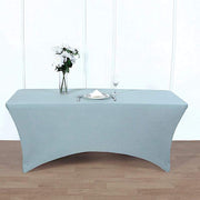 6 ft Fitted Spandex Tablecloth 72" x 30" x 30" - Dusty Blue TAB_REC_SPX6FT_086