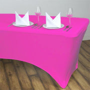 6 ft Fitted Spandex Tablecloth 72" x 30" x 30" - Fuchsia TAB_REC_SPX6FT_FUSH