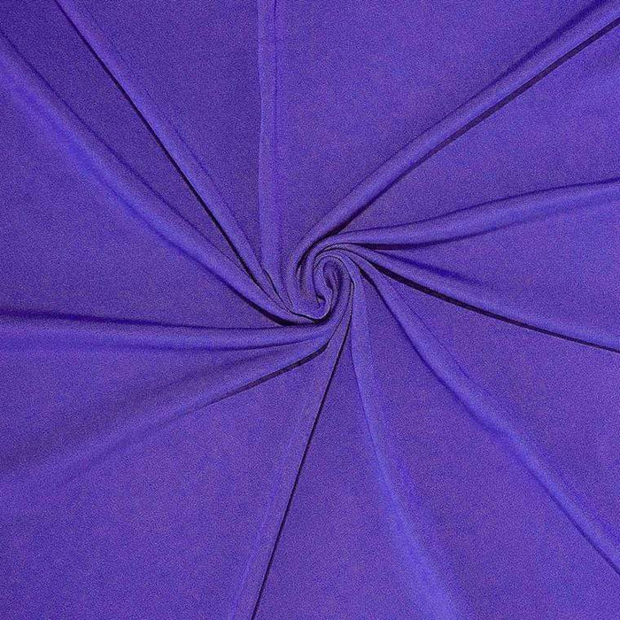 6 ft Fitted Spandex Tablecloth 72" x 30" x 30" - Purple TAB_REC_SPX6FT_PURP