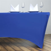 6 ft Fitted Spandex Tablecloth 72" x 30" x 30" - Royal Blue TAB_REC_SPX6FT_ROY