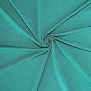 6 ft Fitted Spandex Tablecloth 72" x 30" x 30" - Teal TAB_REC_SPX6FT_TEAL