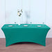 6 ft Fitted Spandex Tablecloth 72" x 30" x 30" - Teal TAB_REC_SPX6FT_TEAL