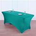 6 ft Fitted Spandex Tablecloth 72" x 30" x 30" - Teal TAB_REC_SPX6FT_TEAL