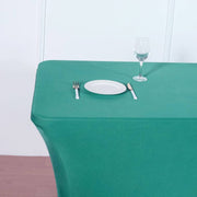 6 ft Fitted Spandex Tablecloth 72" x 30" x 30" - Teal TAB_REC_SPX6FT_TEAL