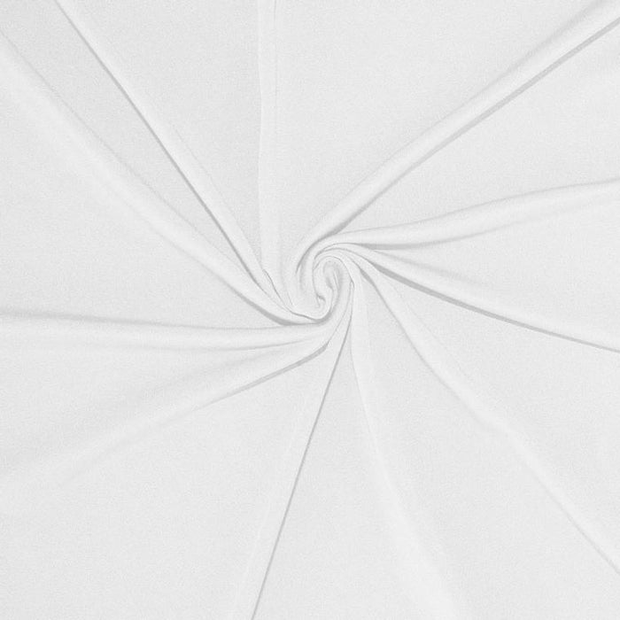 6 ft Fitted Spandex Tablecloth 72" x 30" x 30" - White TAB_REC_SPX6FT_WHT