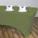 6 ft Fitted Spandex Tablecloth 72" x 30" x 30" - Willow Green TAB_REC_SPX6FT_WILL