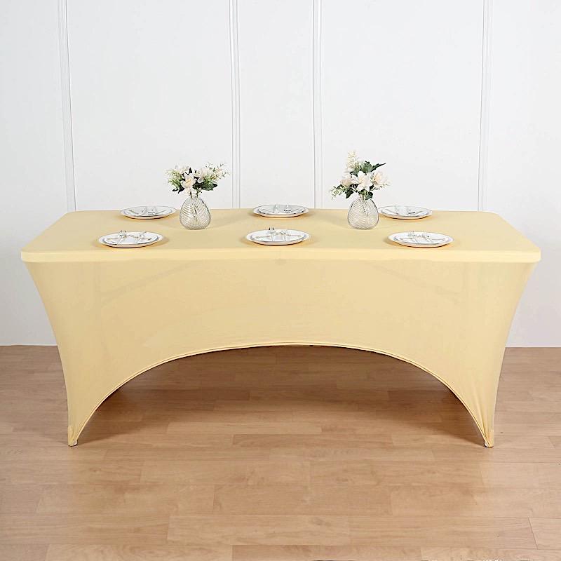 6 ft Fitted Spandex Tablecloth 72" x 30" x 30"
